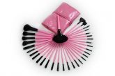Kit Com 32 Pincéis Para Maquiagem Profissional + Bolsa Rosa