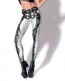 Legging Esqueleto Branca