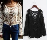 Blusa Rendada - Preta ou Branca