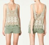 Blusa Regata Renda