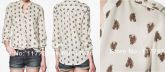 Camisa Horses Chiffon
