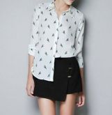 Camisa Birds Chiffon