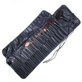 Kit Com 32 Pincéis Para Maquiagem Profissional + Bolsa